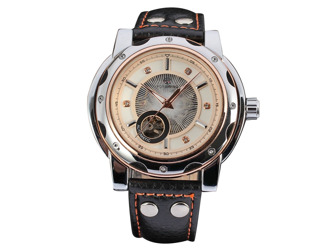 Reloj Automático Mecânico Homem Negócio Presente Forsining Branco