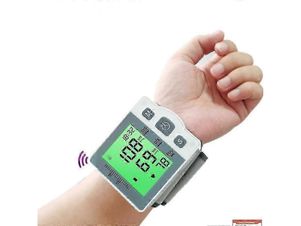 Monitor De Pressão Arterial De Pulso Recarregável Com Braçadeira Grande E Aviso De Voz, Com Detecção De Batimentos Cardíacos Irregulares.