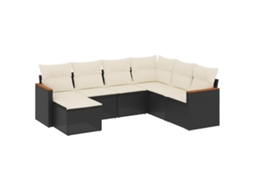 Garden Sofa Set, Garden Sofa Sets Vidaxl Preto Rattan / Vime (n/a)