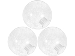 Conjunto de 3 Esferas de Vidro com Rosca Segura G9 e Filamentos Internos, Projetadas para Luminárias Suspensas e Pendentes. SFUSHOS