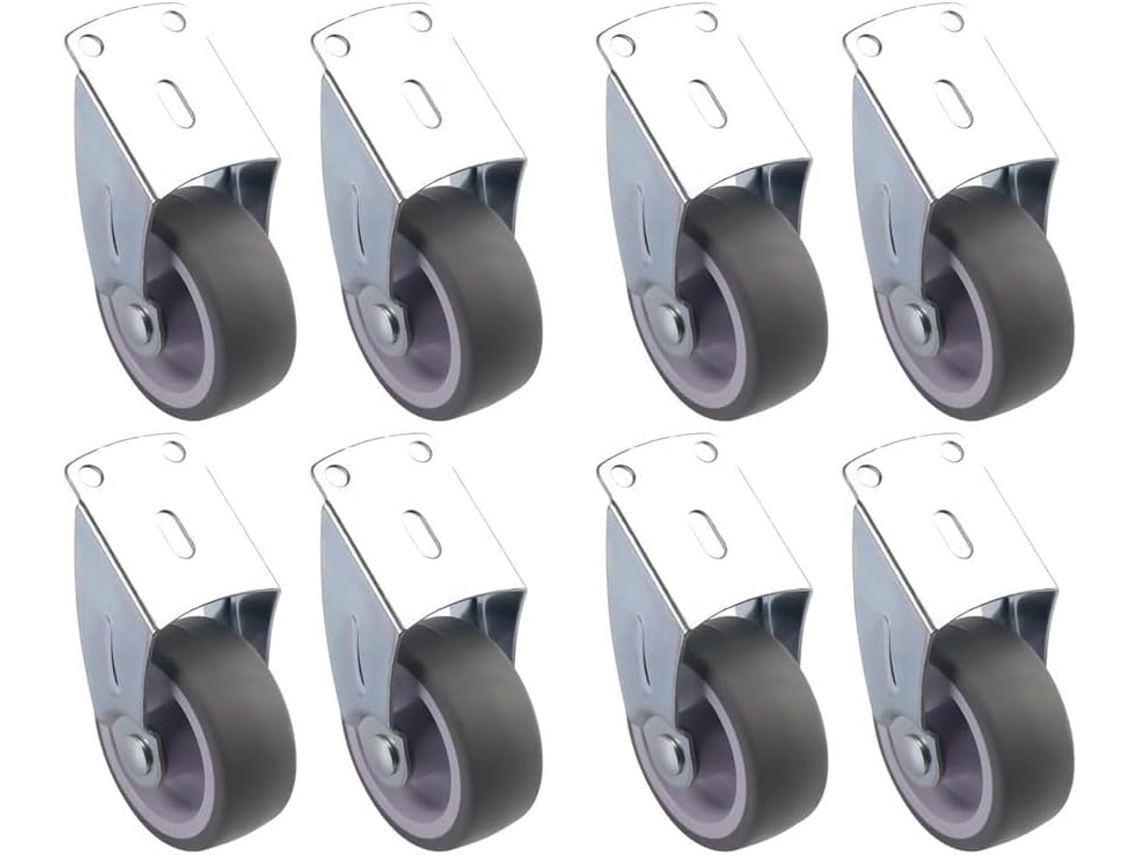 Conjunto De 8 Rodízios Silenciosos - Para Uso Prático E Funcional