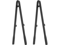 Pinças De Silicone Toyandona Para Churrasco E Culinária 2 Peças, Práticas Para Servir Carne, Pretas, Duráveis E