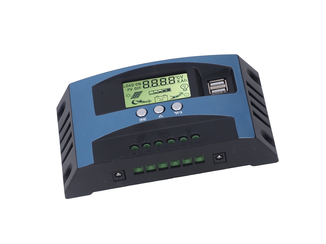 Controlador De Carga Solar Mppt Laxiscreed Com Proteção De Três Fases Para Baterias 12v/24v