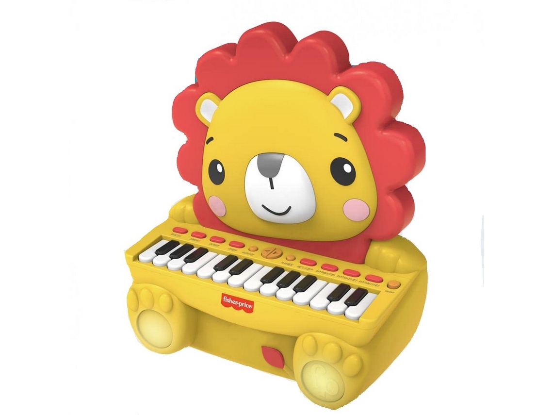 Leão Brinquedo Musical Fisher Price Piano Eletrônico