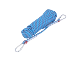 Corda de Escalada Estática 20m 10mm Leve com 2 Ganchos