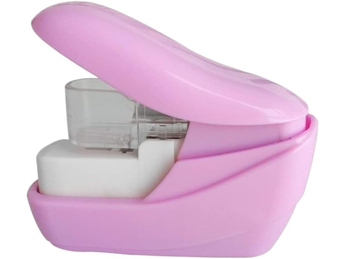 Grampeador Manual, de Mesa Sem Grampos, Porta arquivos Papel, Decorativo Portátil para Casa, Escritório e Esco