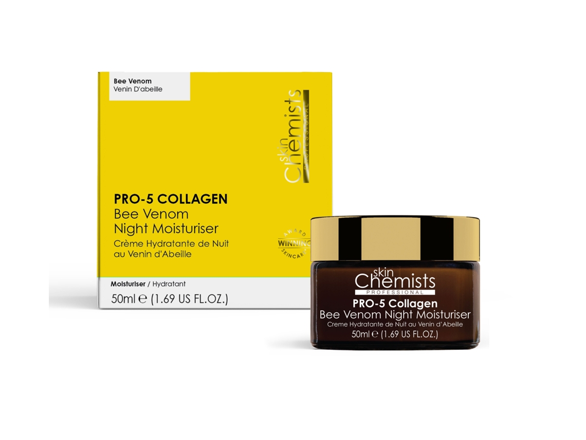 Hidratante Noturno Com Veneno De Abelha Sc Pro 5 Colagénio 50ml Skinchemists