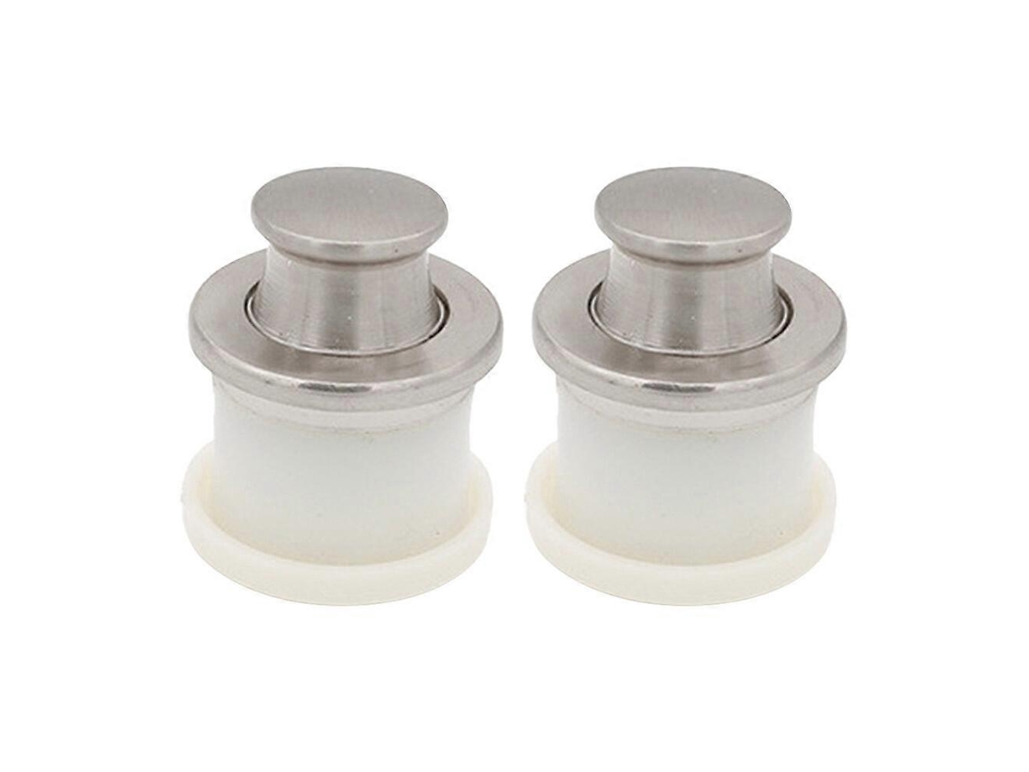 2 manejos de móveis de liga de zinco com resorte telescópico, para gavetas e armários, 3,2x2,9cm, branco S/MARCA
