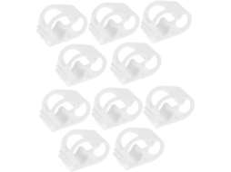 Conjunto De 10 Abraçadeiras De Silicone Ajustáveis Para Mangueira, Com Regulador De Controle De Flux Gokoco