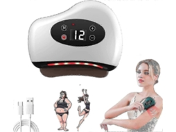 Aparelho Facial Gua Sha, Raspador Sha Elétrico, De Lifting E Escultura Facial, Massageador Com A Quecimento, Vibração Luz Ve