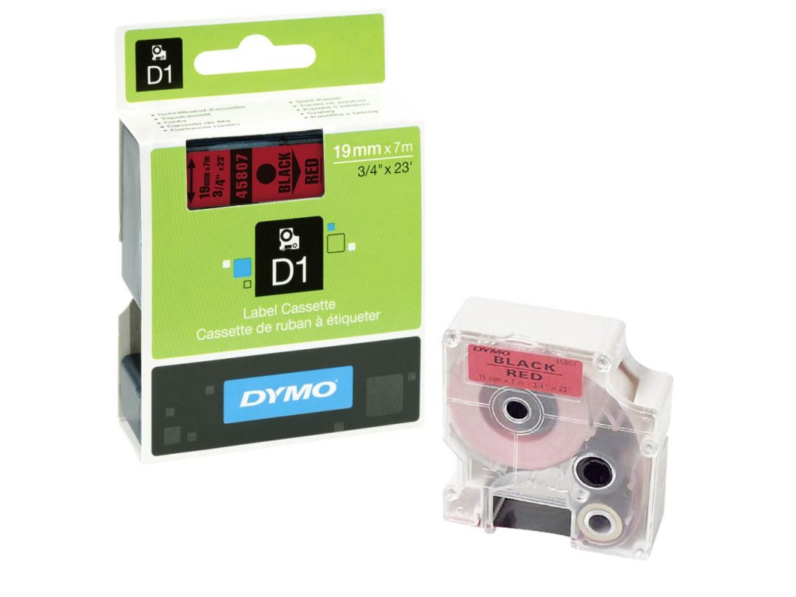 CINT ETIQ DYMO D1 19MMX7M NG/RJ S0720870