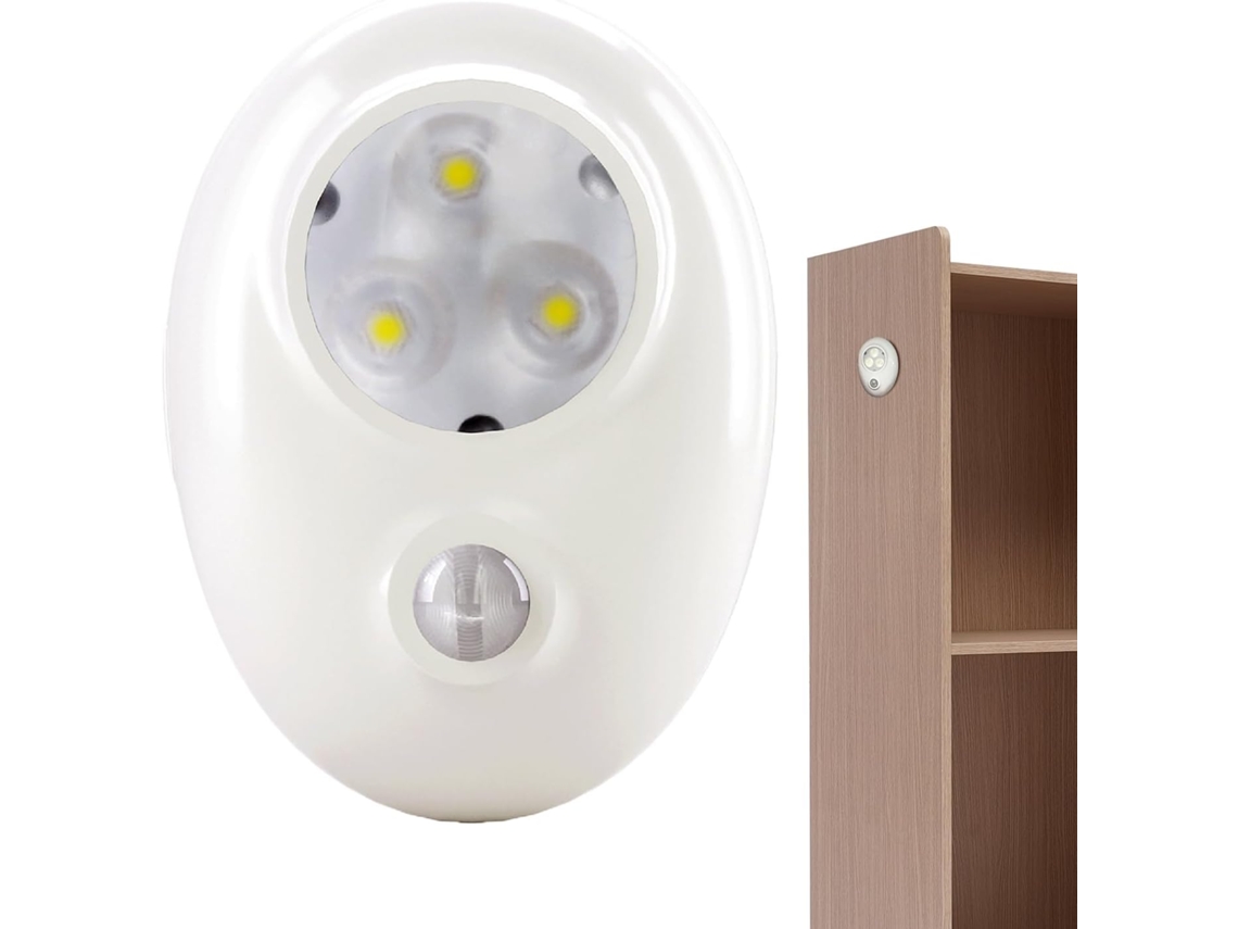 Lâmpada Led Com Sensor De Movimento, Luz Noturna Parede Por Indução