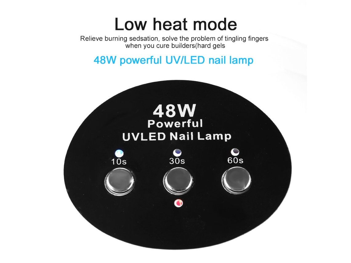 Lampada De Unhas 48w (secagem Rápida Inteligente Com Ventoinha) Eoocoo