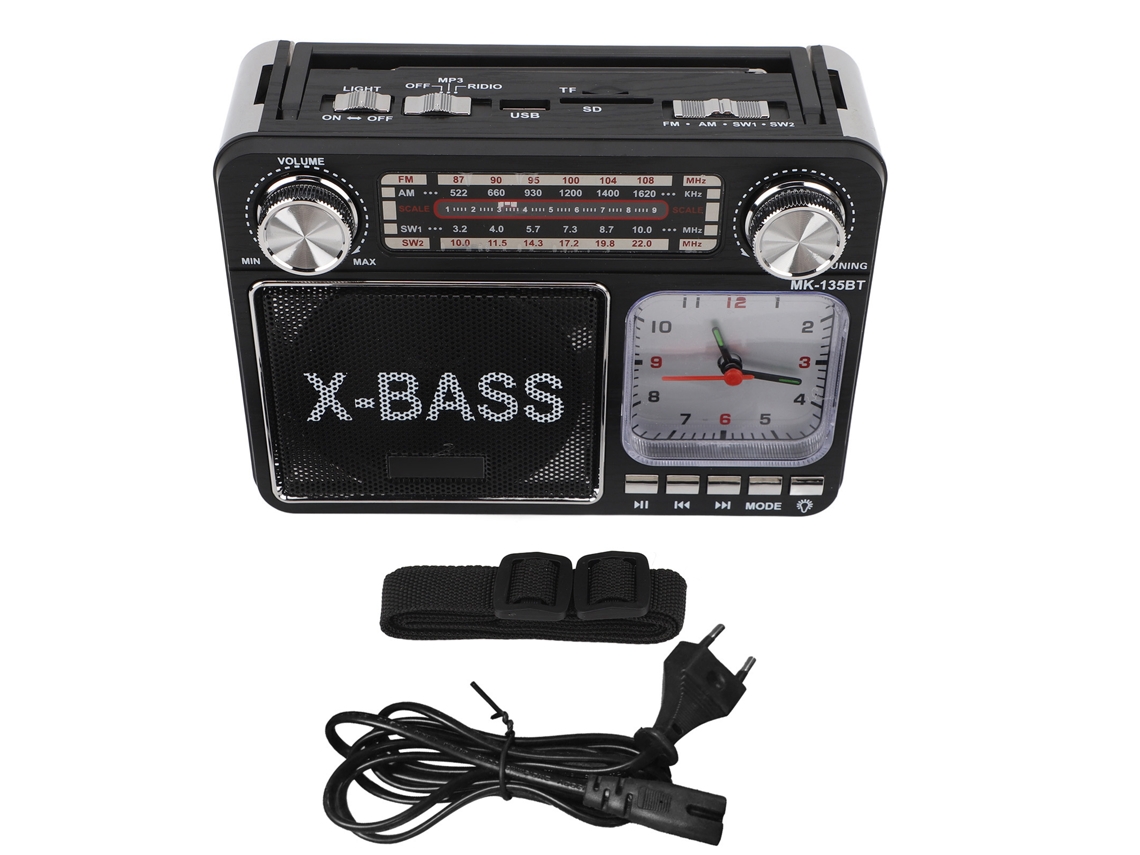 Rádio Portátil Am Fm Sw Bluetooth LAXISCREED