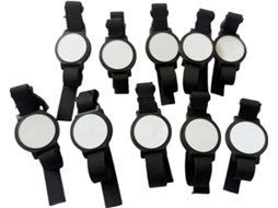 10 Pulseiras Rfid, Pulseiras Com Circuito Integrado De 13, 56mhz, Diversas Pulseiras De Controle Acesso, Pretas