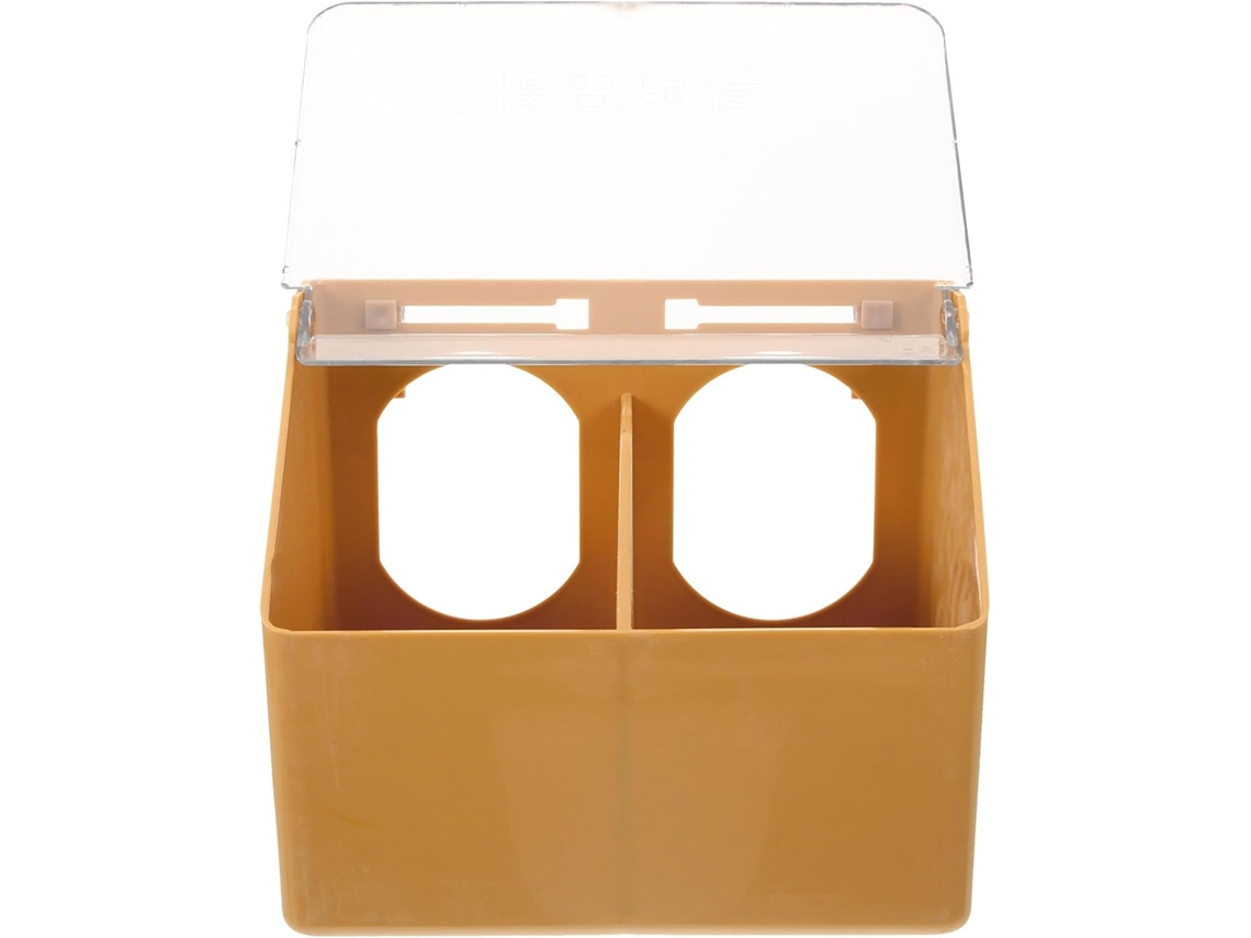 Alimentador de Plástico para Pombos com Grande Capacidade, com Trava e Ao Desgaste, para Pendurar na Parte Externa da CHABERLU