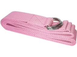 Faixa Elástica De Resistência E Tração Abaodam Yoga Rosa 183x3, 8cm Para Treinamento Força, Exercícios Quadril