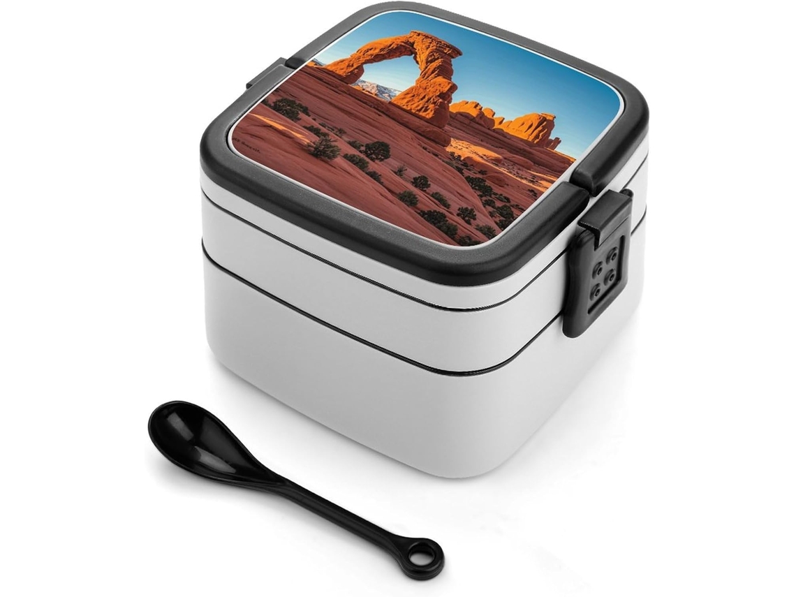 Marmita Padrão Para Adultos Do Parque Nacional Arches, Empilhável, À Prova De Vazamentos, Tamanho Grande, Com Trava E