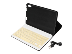 Teclado Inalámbrico de 10 Pulgadas con funda protectora de cuero para HUAWEI Matepad 10.4, teclas silenciosas y portátil | S/MARCA