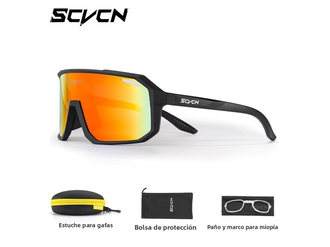 Óculos de Ciclismo Fotocromáticos Unissex com Estojo, Proteção Uv400 MDUG