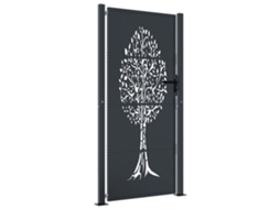 Garden Gate, Garden Gates Vidaxl Antracite Aço (100 X 200 Cm)
