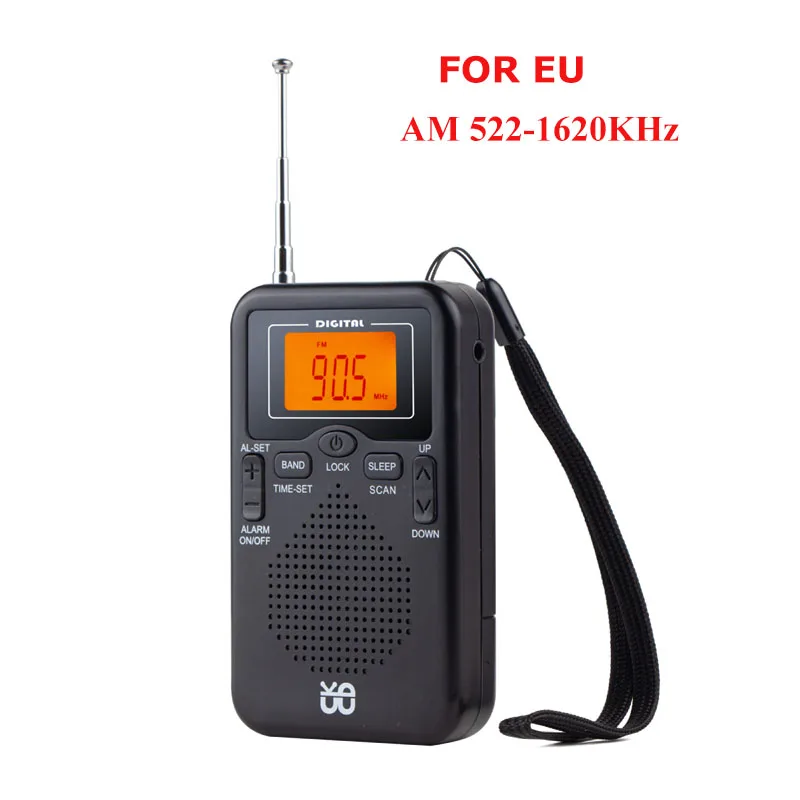 Mini Rádio Am/fm Estéreo com Tela Lcd e Despertador. MDUG