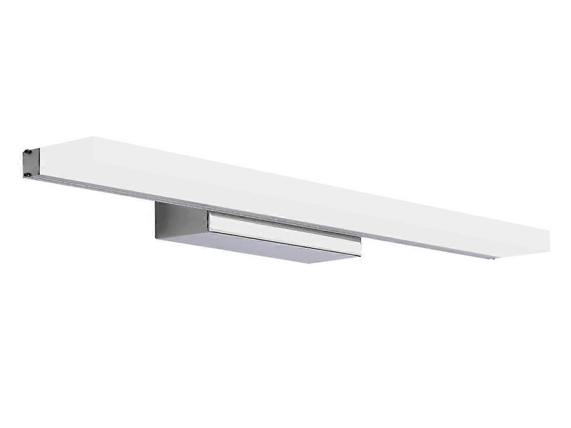 Lurelia Aplique Led Moderno Elegante, Para Espelho E Casa De Banho, Em Aço Inoxidável, Alumínio E Acrílico, Branco, 40x5x8,5 Cm