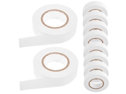 10 Pedaços De Fita Isolante Elétrica Pvc Para Eletricistas, Resistente Ao Calor E À Umidade, Adequada Para Uso Doméstico
