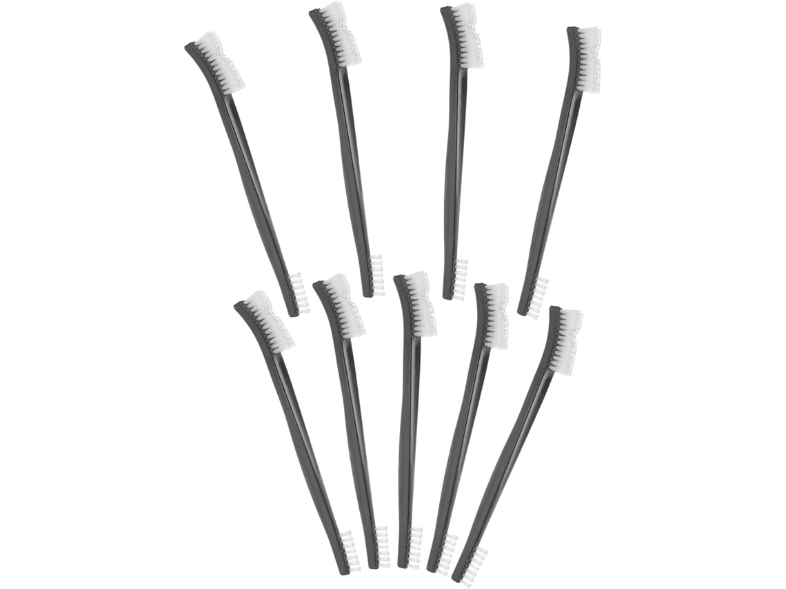 Escova Manual Pequena De Ponta Dupla, 9 Peças De Plástico Resistente, Multifuncional Para Limpeza De Pequenos Espaços Em