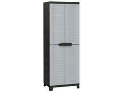 Cabinet, Cabinets Vidaxl Cinzeto Plástico (65 X 45 X 181 Cm)