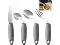 4 talheres Parkinson de 42 cm, com peso, para tremores e artrite, destros ZYBLSSBB