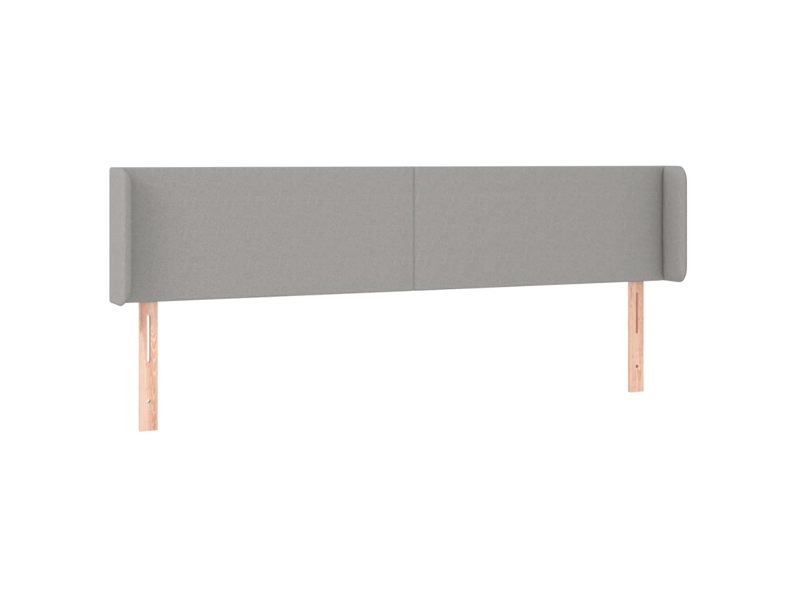 Headboard, Headboards Vidaxl Cinzeto Tecido (203 X 16 X 78/88 Cm)