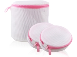 * Raro Conjunto de 3 Peças Sacos Reutilizáveis​​ para Lavar Roupa, Sutiãs, Calcinhas e Meias* BRILVIBERA
