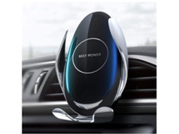 Carregador Carro Inteligente Duplo Usb Qi Tomada Carregamento YIZHOOD Preto