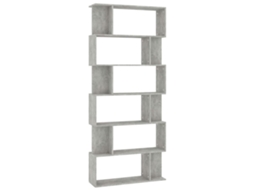 Book Cabinet, Book Cabinets Vidaxl Cinzeto Madeira Processada (n/a)