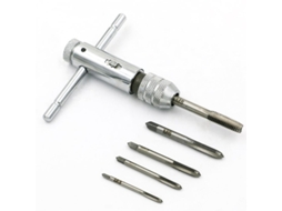 Chave De Rosca Reversível Manual Com Alça Em T, 3-8mm M3-m8 Para Roscar E Ferramentas De Roscagem Prata