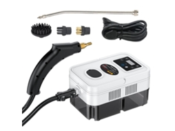 Limpador a Vapor Portátil com 4 Acessórios, Ecrã Táctil, 6 Níveis Ajustáveis e Vapor Rápido para Casa, Automóvel e Pisos LAXISCREED