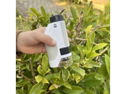 Microscópio Portátil de Brinquedo com Luz Led, Ampliação de 50x a 300x, Perfeito para Explorar a Natureza em Ambientes Internos e Externos BRILVIBERA