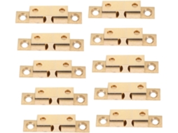 Conjunto De 10 Fechos Magnéticos Portas Armários, Em Latão, Com Roletes, Ideais Cozinhas, Banheiros E Closets
