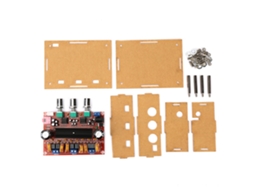 Placa amplificadora digital para subwoofer TPA3116D2, 2.1 canais, 50W+100W, caixa de acrílico, 12/24V DC