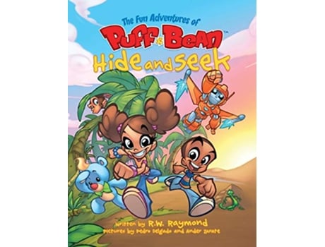 Livro The Fun Adventures of Puff and Bean Hide and Seek de RW Raymond (Inglês)