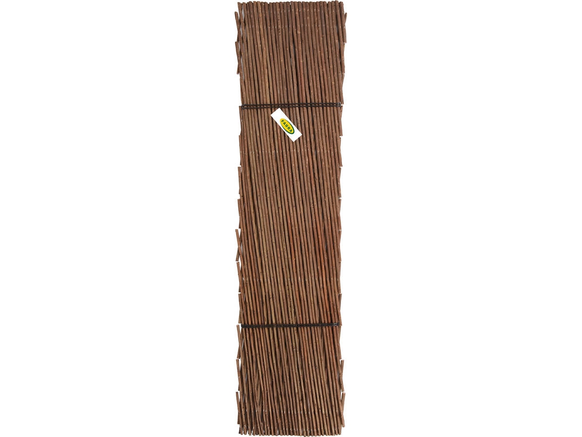 Celosía Extensible De Mimbre - Mejora Tu Jardín Con Estilo 1 X 2 M - Con Hoja Decorativa