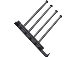 Suporte Giratório Industrial Para Toalhas, Estilo Rústico, Com Acabamento Preto Antigo, Ideal Para Banheiros Que