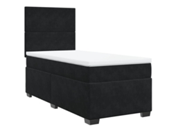 Box Spring Bed, Box Spring Beds Vidaxl Preto Veludo (100 X 200 Cm)