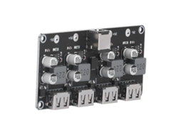 Laxiscreed Módulo Conversor Dc De 4 Canais Com Carregamento Rápido Qc2.0 E Qc3.0 Para Móveis