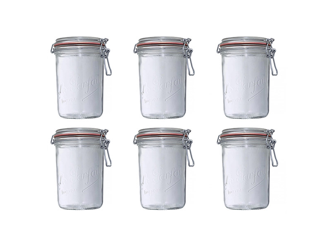 Conjunto de 6 Potes de Terrina LE PARFAIT (1Kg) Worten.pt