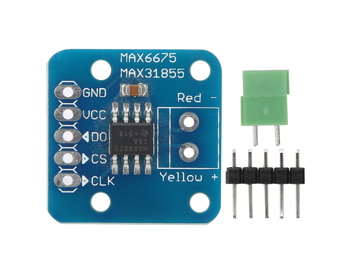 Módulo Termopar Max6675 Sensor de Temperatura K Tipo 3.5V DC 200-1350℃ Interface SPI DIY YURU
