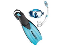 Conjunto De Máscara E Tubo de Mergulho SEACSUB Tris Sprint Dry