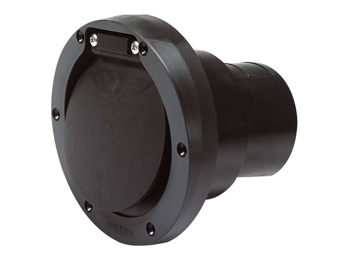 Saída Do Casco de Escape com Válvula Anti-Retorno Trcpv Preto 75 Mmvetus