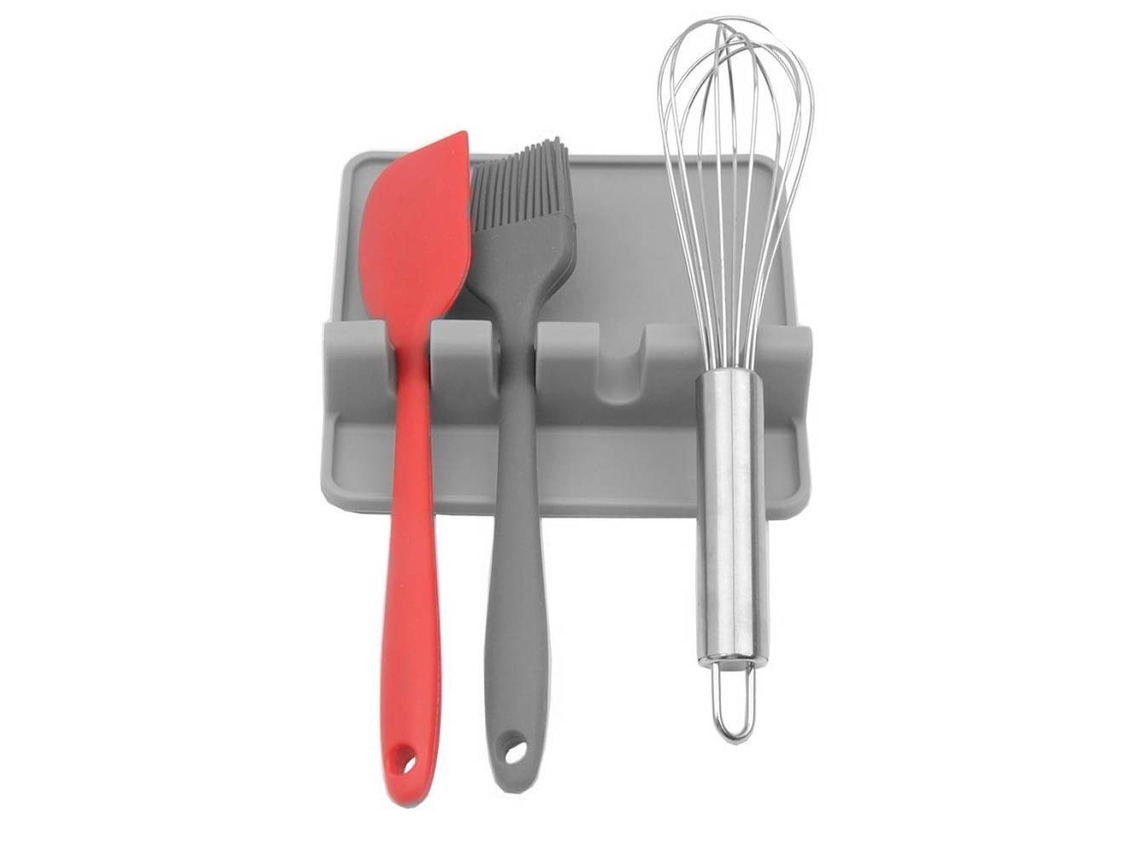 JILLIOPER Descanso De Utensílios Durável Para Cozinhar Sem Bagunça Base Antiderrapante Garante Estabilidade, Material De Qualidade Alimentar Mantém Sua Cozinha